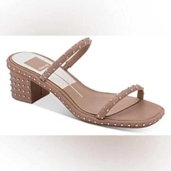 Dolce Vita Women's Tan Riya Studded Heels Size 10 - Picture 2 of 8